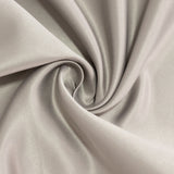 120inch Silver Seamless Lamour Satin Round Tablecloth for 5 Foot Table With Floor-Length#whtbkgd