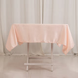 54inch Blush Seamless Lamour Satin Square Tablecloth