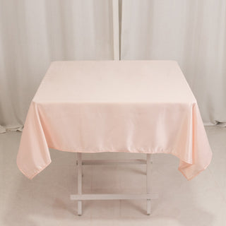 <h3 style="margin-left:0px;"><strong>Exquisite Blush Lamour Satin Tablecloth - 54"</strong>