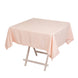 54inch Blush Seamless Lamour Satin Square Tablecloth