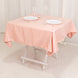 Dusty Rose Seamless Lamour Satin Square Tablecloth - 54inch