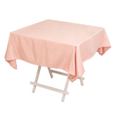 Dusty Rose Seamless Lamour Satin Square Tablecloth - 54inch