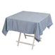 54inch Dusty Blue Seamless Lamour Satin Square Tablecloth