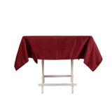 Burgundy Seamless Lamour Satin Square Tablecloth - 54inch