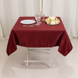 Burgundy Seamless Lamour Satin Square Tablecloth - 54inch