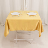 54inch Champagne Lamour Satin Square Tablecloth