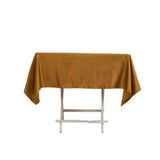 54inch Gold Seamless Lamour Satin Square Tablecloth