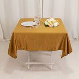 54inch Gold Seamless Lamour Satin Square Tablecloth