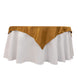 Gold Lamour Satin Square Table Overlay - 54inch