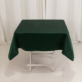 54inch Hunter Emerald Green Seamless Lamour Satin Square Tablecloth