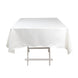 Ivory Seamless Lamour Satin Square Tablecloth - 54inch