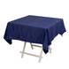 Navy Blue Seamless Lamour Satin Square Tablecloth - 54inch