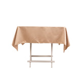 54inch Nude Seamless Lamour Satin Square Tablecloth