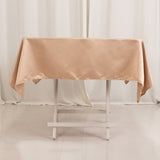 54inch Nude Seamless Lamour Satin Square Tablecloth