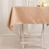 54inch Nude Seamless Lamour Satin Square Tablecloth