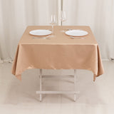 54inch Nude Seamless Lamour Satin Square Tablecloth