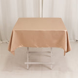 54inch Nude Seamless Lamour Satin Square Tablecloth