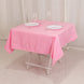 Pink Seamless Lamour Satin Square Tablecloth - 54inch