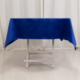 54inch Royal Blue Seamless Lamour Satin Square Tablecloth