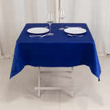 54inch Royal Blue Seamless Lamour Satin Square Tablecloth