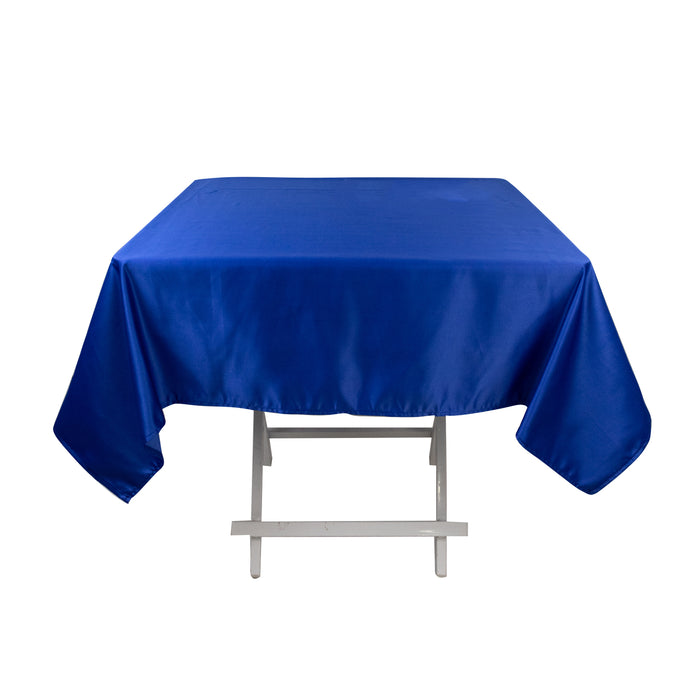 54inch Royal Blue Seamless Lamour Satin Square Tablecloth