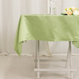 Sage Green Seamless Lamour Satin Square Tablecloth - 54inch