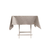 Silver Seamless Lamour Satin Square Tablecloth - 54inch