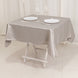 Silver Seamless Lamour Satin Square Tablecloth - 54inch