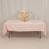 60x102inch Blush Seamless Lamour Satin Rectangle Tablecloth