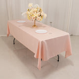 60x102inch Blush Seamless Lamour Satin Rectangle Tablecloth