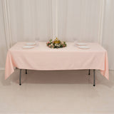 60x102inch Blush Seamless Lamour Satin Rectangle Tablecloth