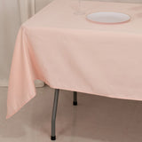 60x102inch Blush Seamless Lamour Satin Rectangle Tablecloth