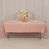 60x102inch Dusty Rose Seamless Lamour Satin Rectangle Tablecloth