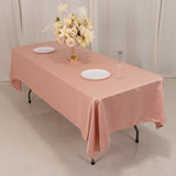 60x102inch Dusty Rose Seamless Lamour Satin Rectangle Tablecloth