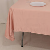 60x102inch Dusty Rose Seamless Lamour Satin Rectangle Tablecloth