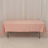 60x102inch Dusty Rose Seamless Lamour Satin Rectangle Tablecloth