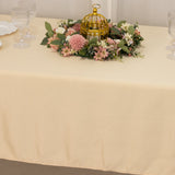 60x102inch Beige Seamless Lamour Satin Rectangle Tablecloth