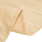 60x102inch Beige Seamless Lamour Satin Rectangle Tablecloth