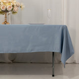 60x102inch Dusty Blue Seamless Lamour Satin Rectangle Tablecloth