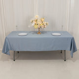 60x102inch Dusty Blue Seamless Lamour Satin Rectangle Tablecloth