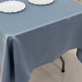 60x102inch Dusty Blue Seamless Lamour Satin Rectangle Tablecloth