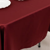 60x102inch Burgundy Seamless Lamour Satin Rectangle Tablecloth