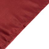 60x102inch Burgundy Seamless Lamour Satin Rectangle Tablecloth