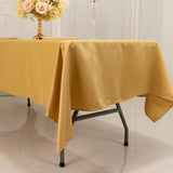 60x102inch Champagne Seamless Lamour Satin Rectangle Tablecloth