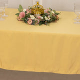 60x102inch Champagne Seamless Lamour Satin Rectangle Tablecloth