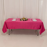 60x102inch Fuchsia Seamless Lamour Satin Rectangle Tablecloth