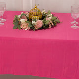 60x102inch Fuchsia Seamless Lamour Satin Rectangle Tablecloth