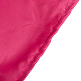 60x102inch Fuchsia Seamless Lamour Satin Rectangle Tablecloth