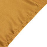 60x102inch Gold Seamless Lamour Satin Rectangle Tablecloth