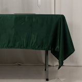 60x102inch Hunter Emerald Green Seamless Lamour Satin Rectangle Tablecloth